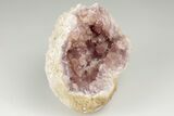 Sparkly, Pink Amethyst Geode Half - Argentina #195421-1